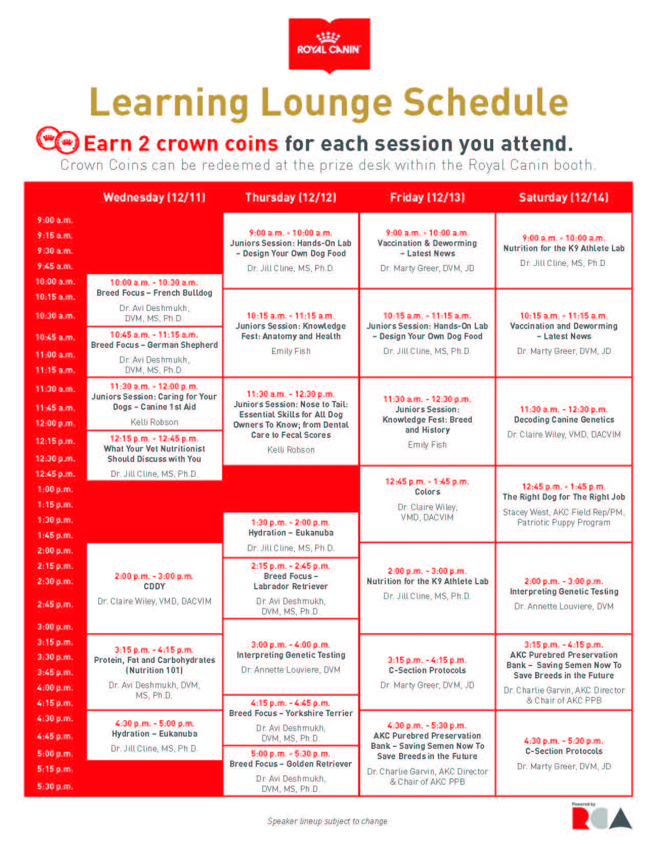 Royal Canin Learning Lounge